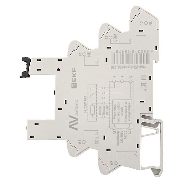 Разъем для реле РM slim 23/1 Push-in 230VАС/60VDC EKF AVERES