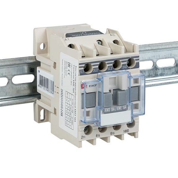 Контактор КМЭ-1 18А 1NO 230В AC EKF