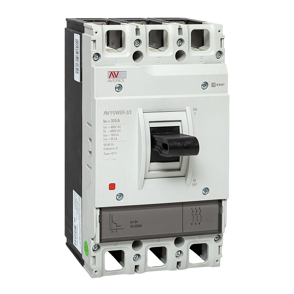 Выключатель автоматический в литом корпусе AV-POWER-3/3 315А 100кА TR EKF