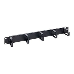 Кабельный органайзер TERACOM PRO 1U 5 колец чёрный