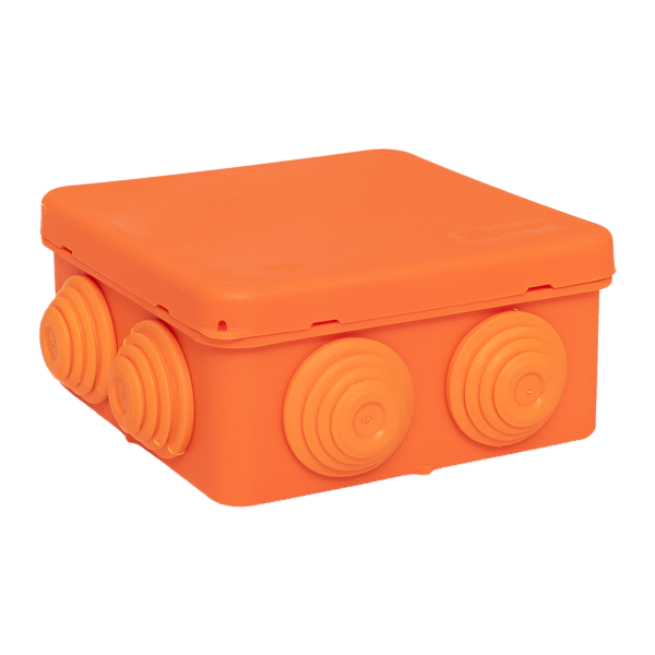 Коробка огнестойкая E45 85x85x40мм с клеммниками 5 полюсов 0,5-10мм2 IP55 HF EKF