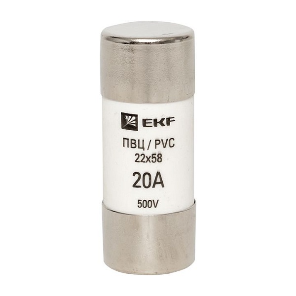 Плавкая вставка цилиндрическая ПВЦ (22x58) 20А EKF 