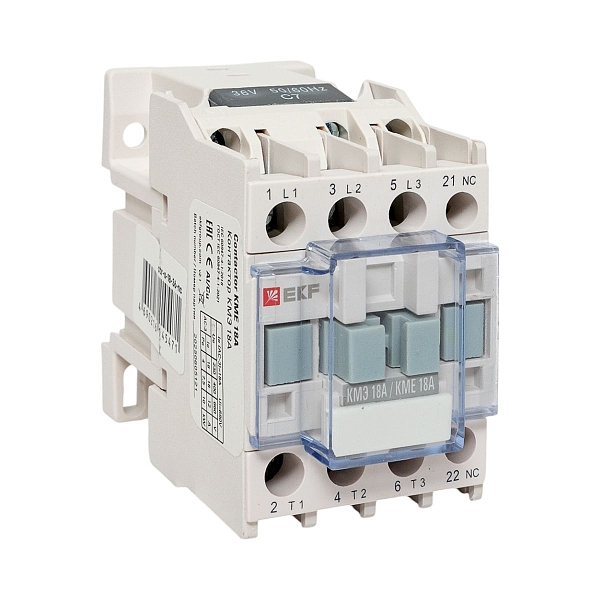 Контактор КМЭ-1 18А 1NC 36В AC EKF