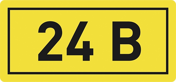 Наклейка "24В" (10x15) EKF PROxima