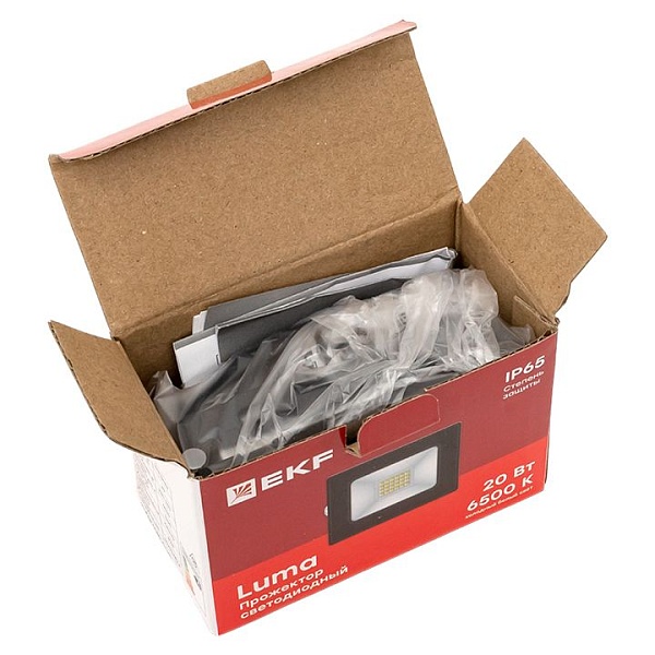 Прожектор светодиодный СДО-3002 20Вт 6500К IP65 LUMA EKF