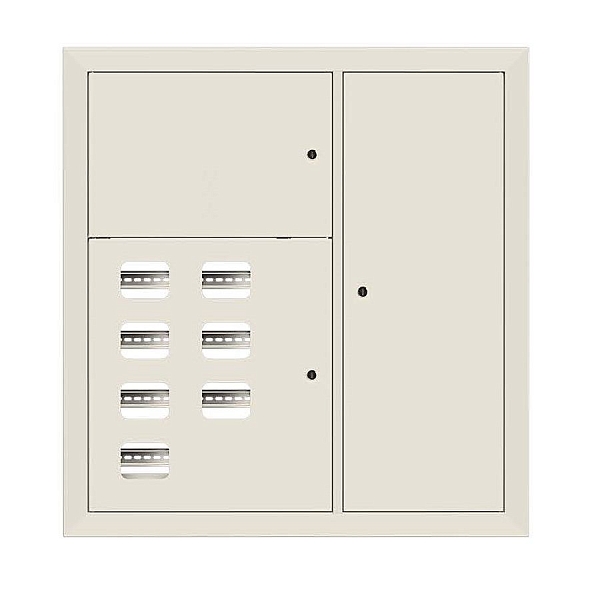 Щит этажный 7 кв. RAL9001 (1000x950x150) EKF Basic
