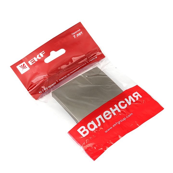 Валенсия лицевая панель выключателя 1-кл. 10А кашемир EKF