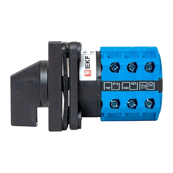 Переключатель кулачковый ПК-1-43 10А 3P «1-0-2» IP65 EKF