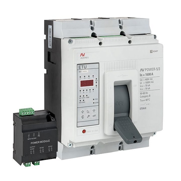 Выключатель автоматический в литом корпусе AV-POWER-5/3 1600А 70кА ETU4.2 EKF