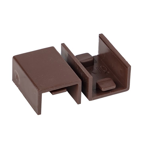 Соединитель (15x10) (4 шт) темное дерево EKF-Plast 