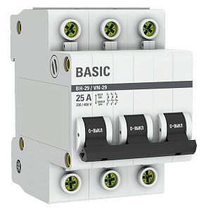 Выключатель нагрузки ВН-29 3P 25А BASIC
