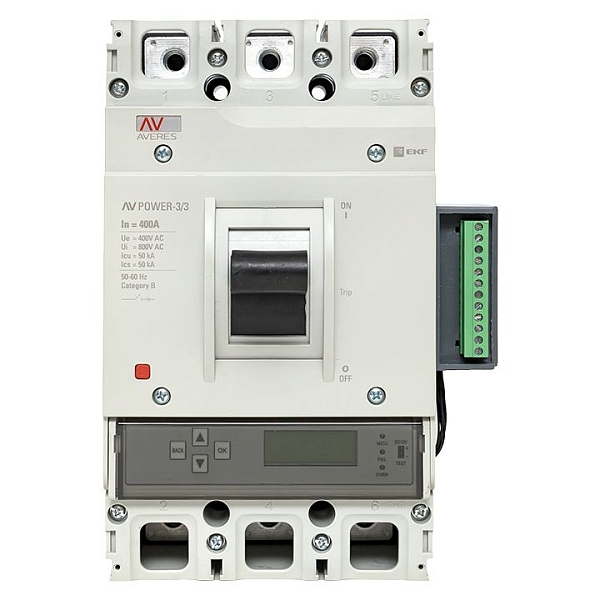 Выключатель автоматический в литом корпусе AV-POWER-3/3 400А 50кА ETU6.2 EKF