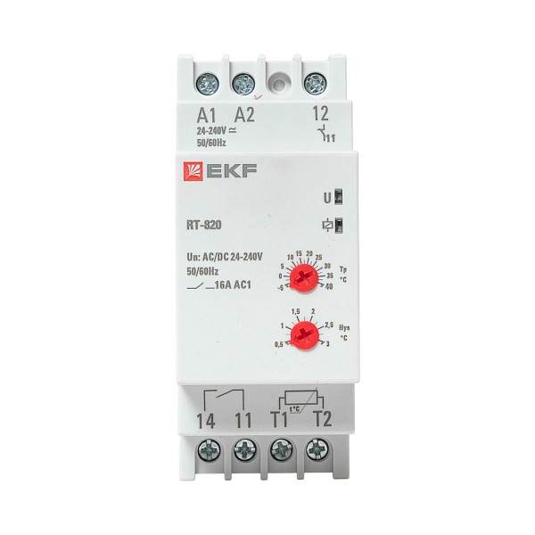 Реле температуры RT-820 (-5....+40 С) EKF PROxima