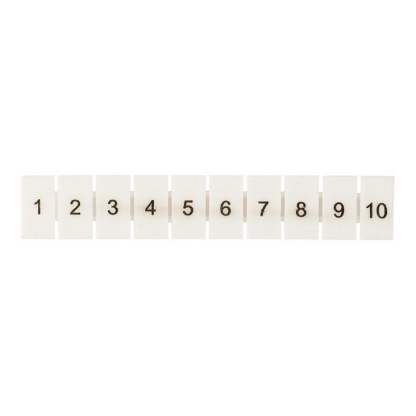Маркеры для UT/ST/Push-in 2,5 с нумерацией 1-10 (100 шт.) EKF