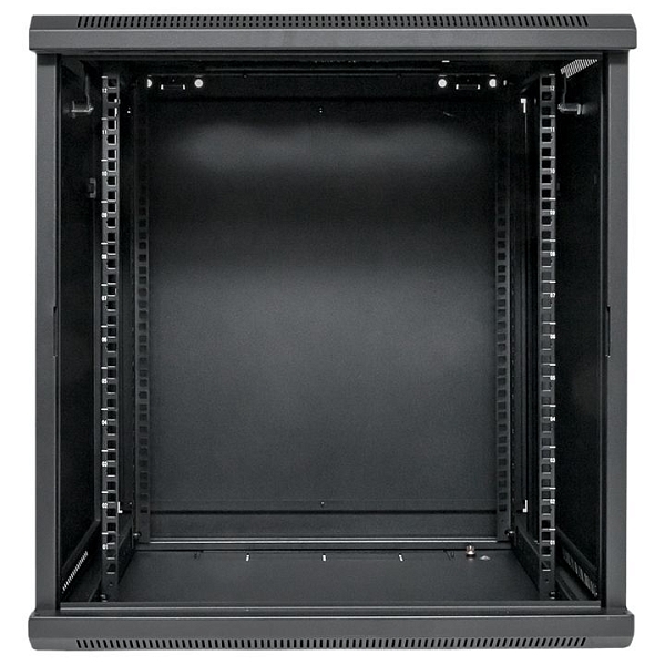 Шкаф настенный 19" TERACOM PRO 12U 600x450 мм дверь стеклянная с замком-ручкой чёрный
