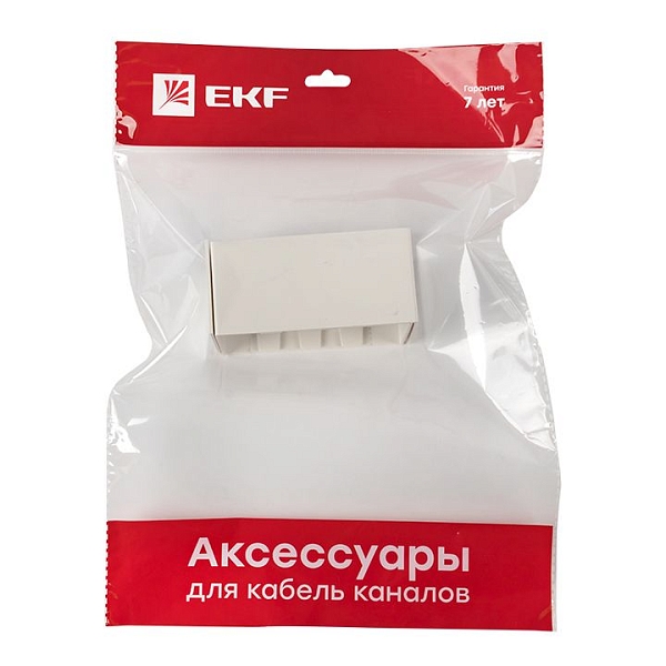 Соединитель (100x60) (2 шт) белый EKF-Plast 