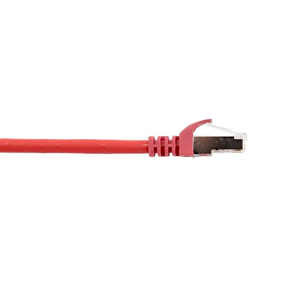 Патч-корд TERACOM CS Cat.6A экранированный S/FTP оболочка LSZH красный (1,0м)