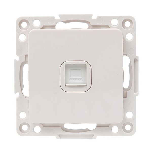 Стокгольм Механизм Розетки RJ-45 1-местной белый EKF