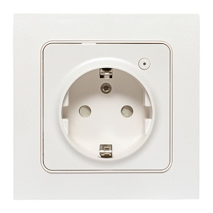 Умная розетка Стокгольм 1-местная 16А белый Zigbee EKF Сonnect
