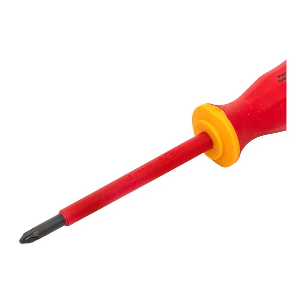 Отвертка Professional PZ-FL1x80 мм VDE 1000В EKF