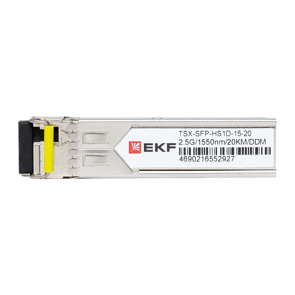 SFP модуль 2,5 Гбит одинарное одномодовое оптоволокно 1550нм дальность 20км TSX EKF