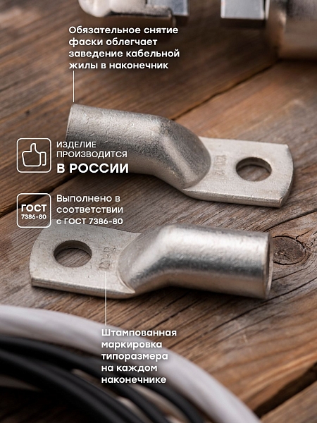Наконечник медный луженый ТМЛ 120-12-17 EKF PROxima