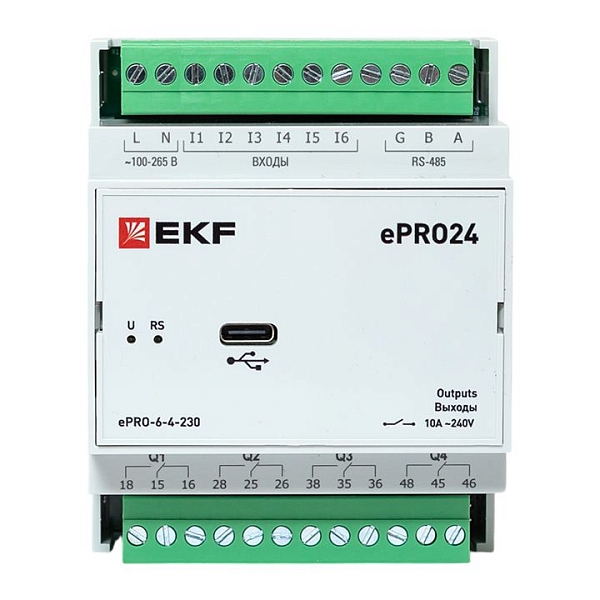 Модуль расширения ePRO24 удаленного управления 6вх\4вых 230В EKF PROxima