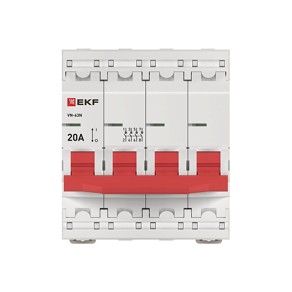 Выключатель нагрузки ВН-63N 4P 20А PROXIMA EKF 