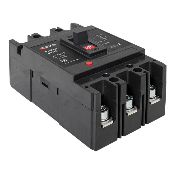 Выключатель автоматический в литом корпусе ProPact LS125 100А 3P 18кА EKF