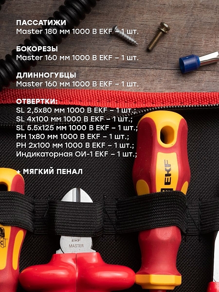 Набор диэлектрического инструмента НИИ-19 EKF Master 