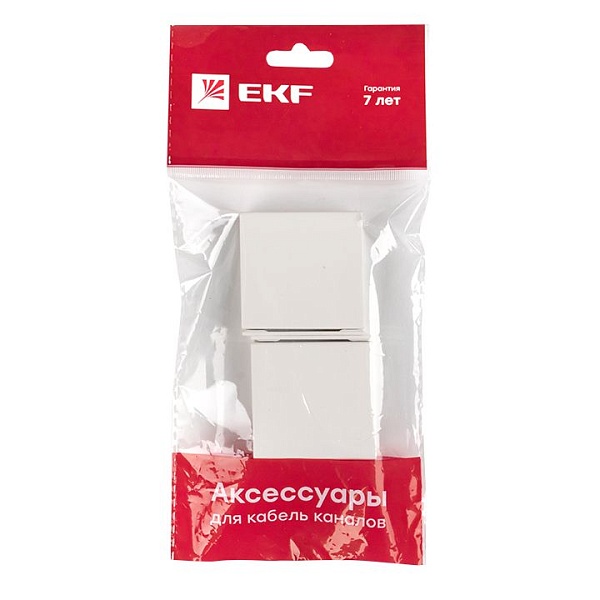 Соединитель (40x16) (4 шт) белый EKF-Plast 