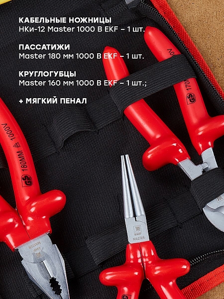 Набор диэлектрического инструмента НИИ-02 EKF Master 