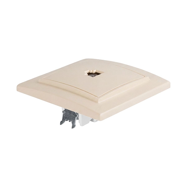 Розетка RJ-45 1-мест. СП бежевый Минск EKF