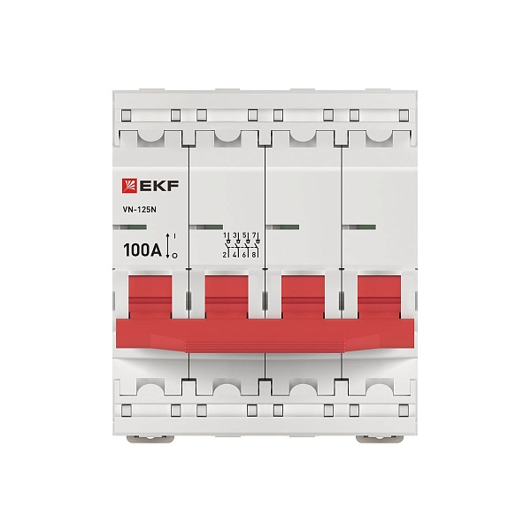 Выключатель нагрузки ВН-125N 4Р 100А PROXIMA EKF