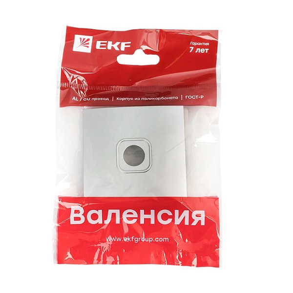 Валенсия лицевая панель розетки TV 1-местная 75Ом 5-862МГц сталь EKF