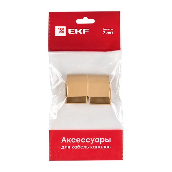 Заглушка (25x16) (4 шт) светлое дерево EKF-Plast 