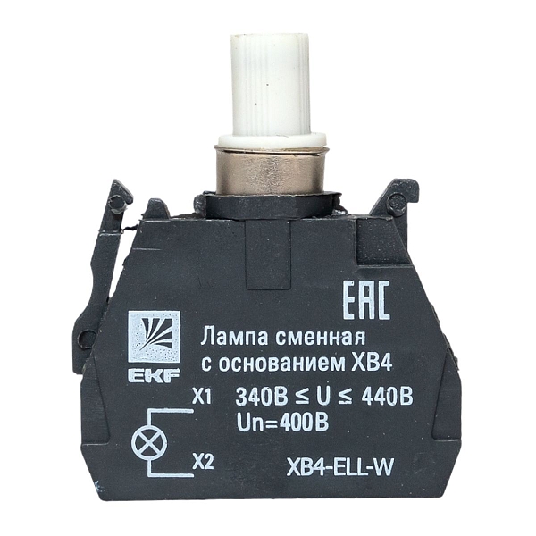 Лампа сменная c основанием XB4 белая 400В EKF PROxima