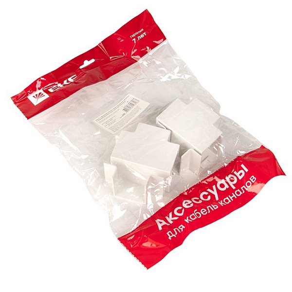 Угол T-образный (40x40) (4 шт) белый EKF-Plast 