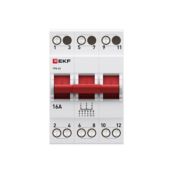Трехпозиционный переключатель ТПС-63 3P 16А PROXIMA EKF