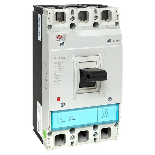 Выключатель автоматический в литом корпусе AV-POWER-3/3 500А 100кА TR EKF