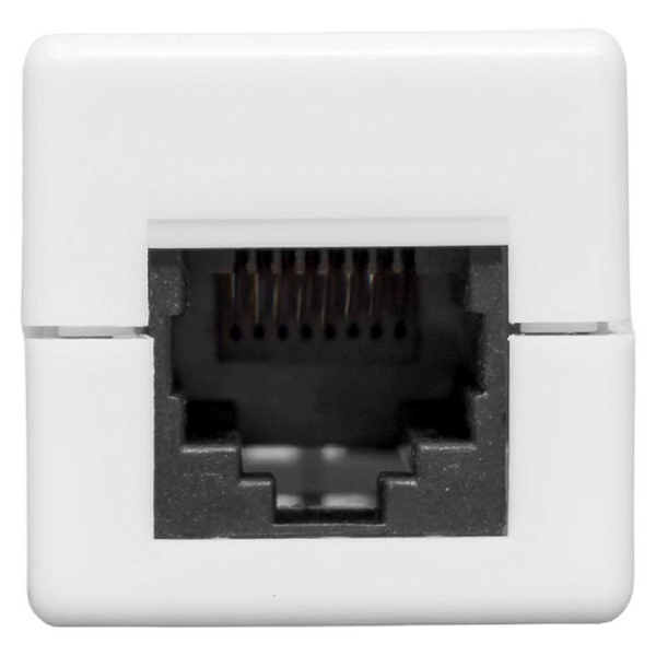 Адаптер проходной TERACOM PRO Cat.6 неэкранированный RJ45-RJ45 белый
