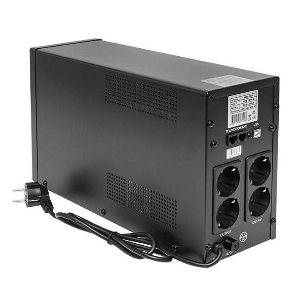 Источник Бесперебойного питания Линейно-интерактивный E-Power SSW 200 2000 ВА 1200Вт, 4хSchuko, USB ,R45