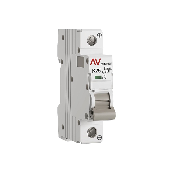 Выключатель автоматический AV-10 DC 1P 25A (K) 10kA EKF AVERES