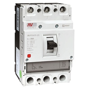 Выключатель автоматический в литом корпусе AV-POWER-2/3 225А 35кА TR EKF