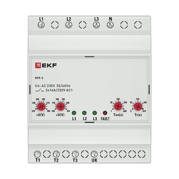 Реле выбора фаз RVF-3 EKF