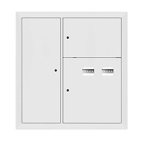 Щит этажный 2 кв. RAL9003 со слаботочным отсеком слева (1000x950x150) EKF PROxima