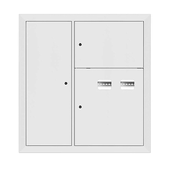 Щит этажный 2 кв. RAL9003 со слаботочным отсеком слева (1000x950x150) EKF PROxima