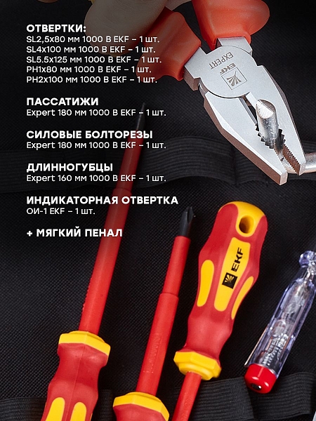 Набор диэлектрического инструмента НИИ-01 EKF Expert