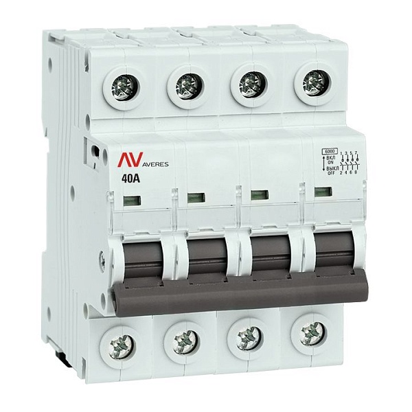 Выключатель нагрузки AVN 4P 40A AVERES EKF 