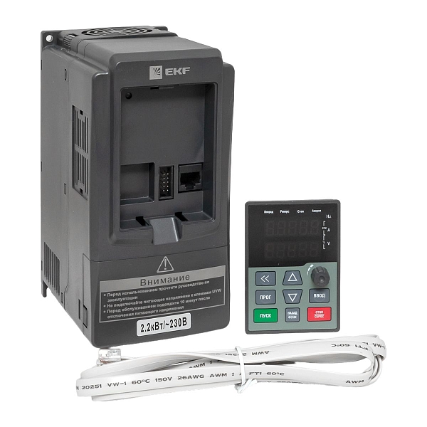 Преобразователь частоты 2,2/4кВт 1x230В VECTOR-100 EKF PROxima